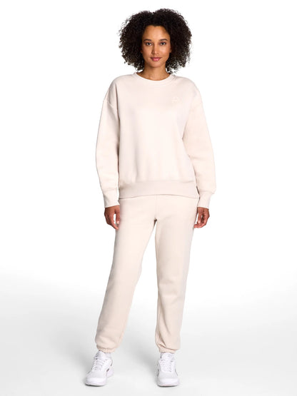 Women'S and Women'S plus Weekender Oversized Crewneck, Sizes XS-4X